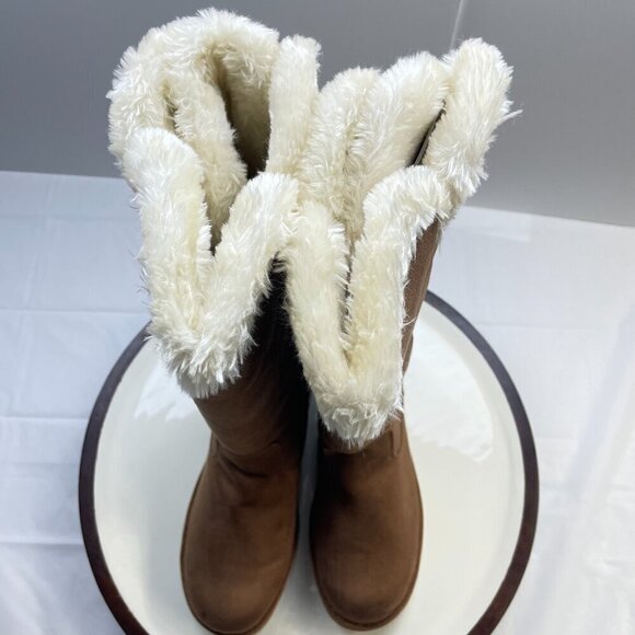 Makalu Brown Suede Boots Size 10 - Picture 5 of 12